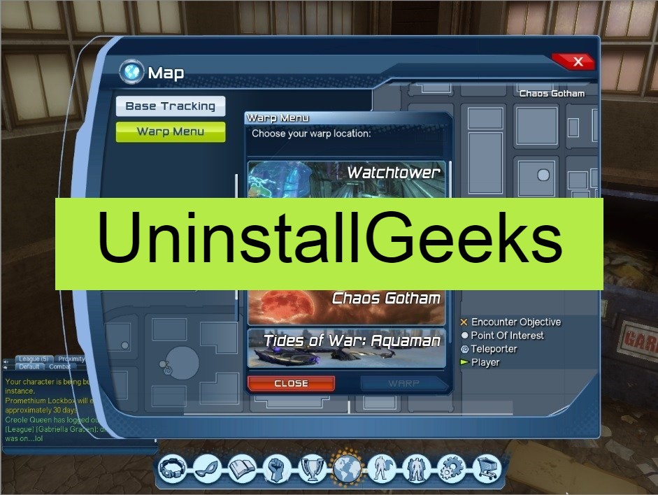 uninstall dcuo