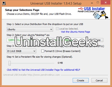 uninstall Universal Usb Installer