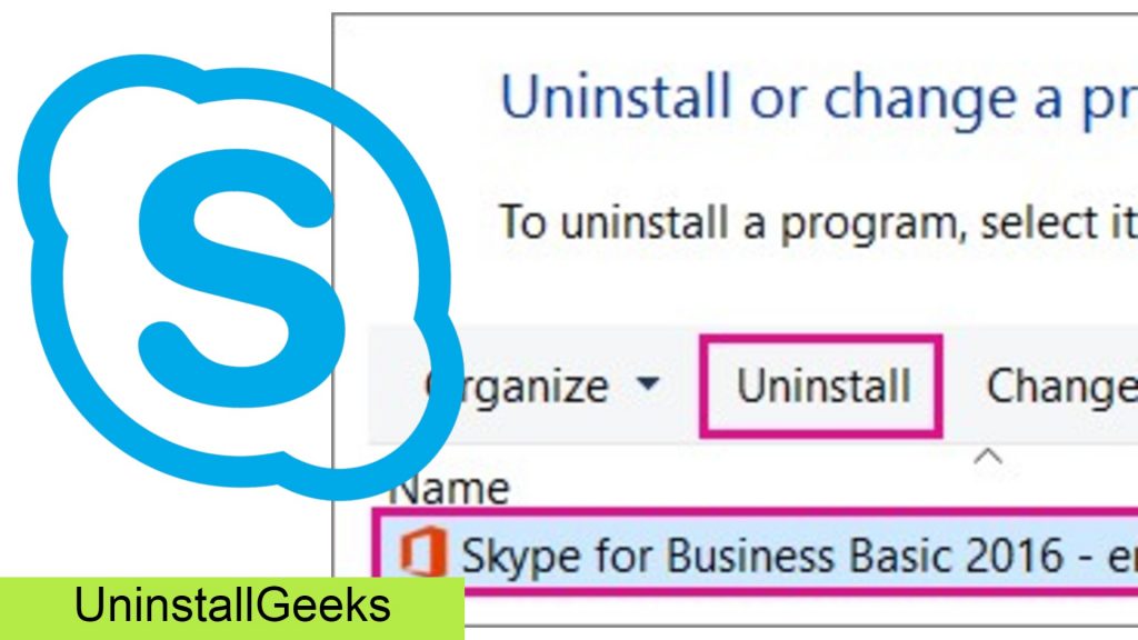 skype for business uninstall