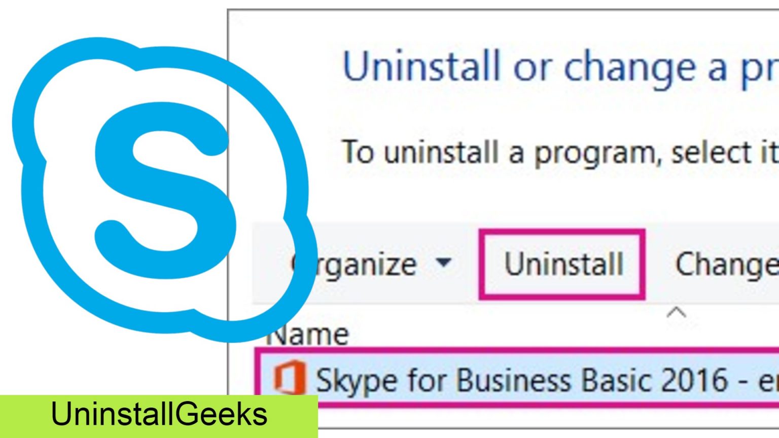 uninstall skype for business office 365 command line