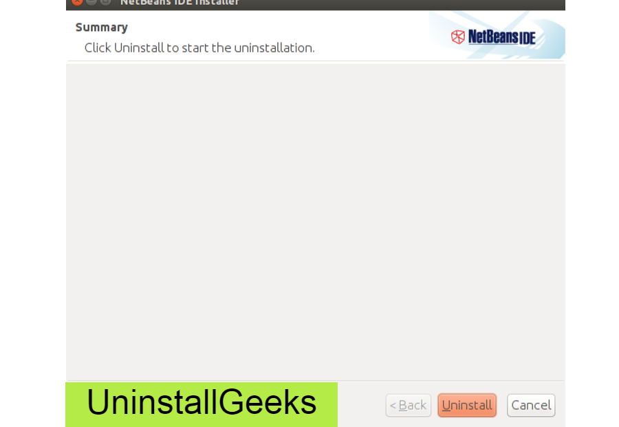 Uninstall Netbeans