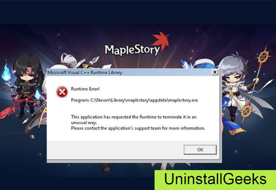 Uninstall Maplestory