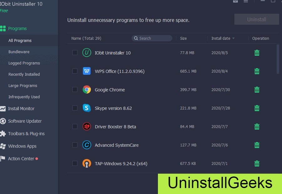 Uninstall Iobit Uninstaller