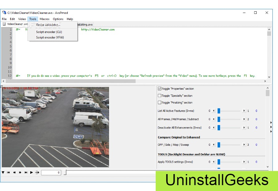 Uninstall VideoCleaner