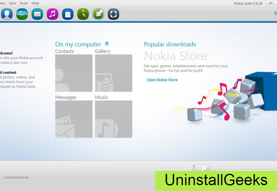 Uninstall Nokia Suite