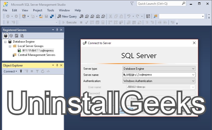 Uninstall Microsoft SQL Server