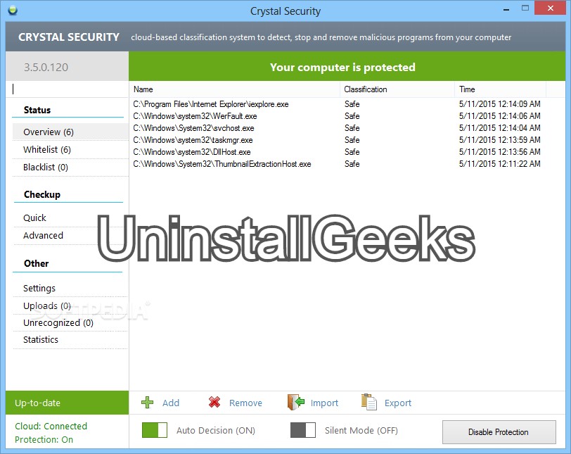 Uninstall Crystal Security Antivirus