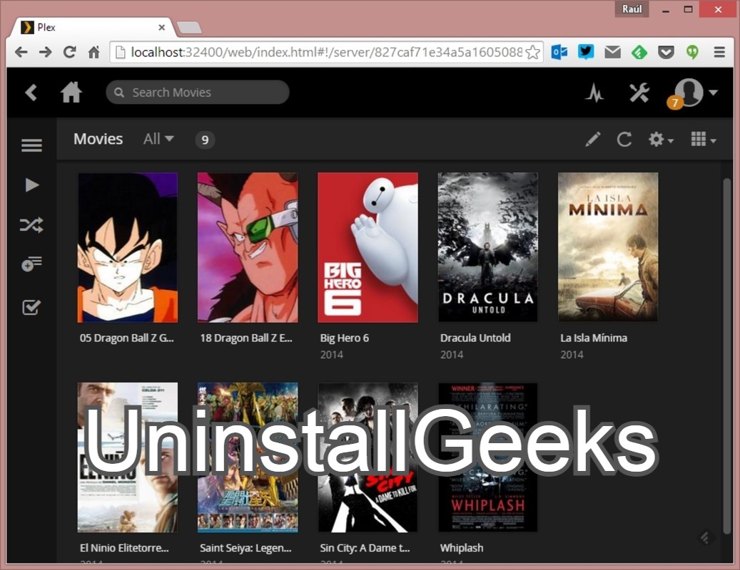 Uninstall Plex