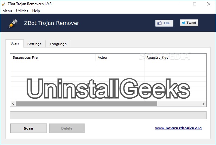 Uninstall ZBot Trojan Remover