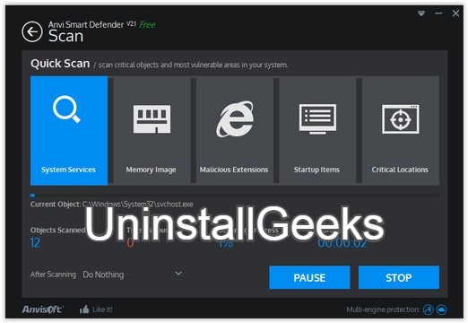 Uninstall Anvi Smart Defender