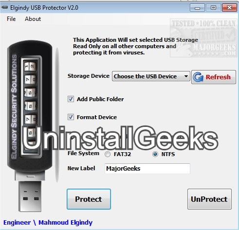 Uninstall USB Protector