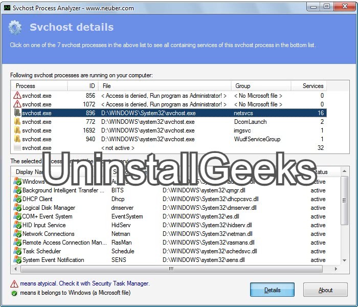 Uninstall Svchost Process Analyzer Antivirus